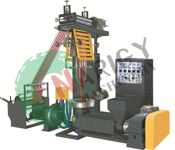 Double-colour film blowing machine